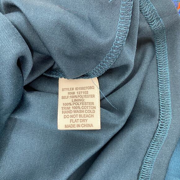 PINK OWL Women's Shift Dress Size S Floral Bell Sleeve Mini Boho Summer - Picture 4 of 8